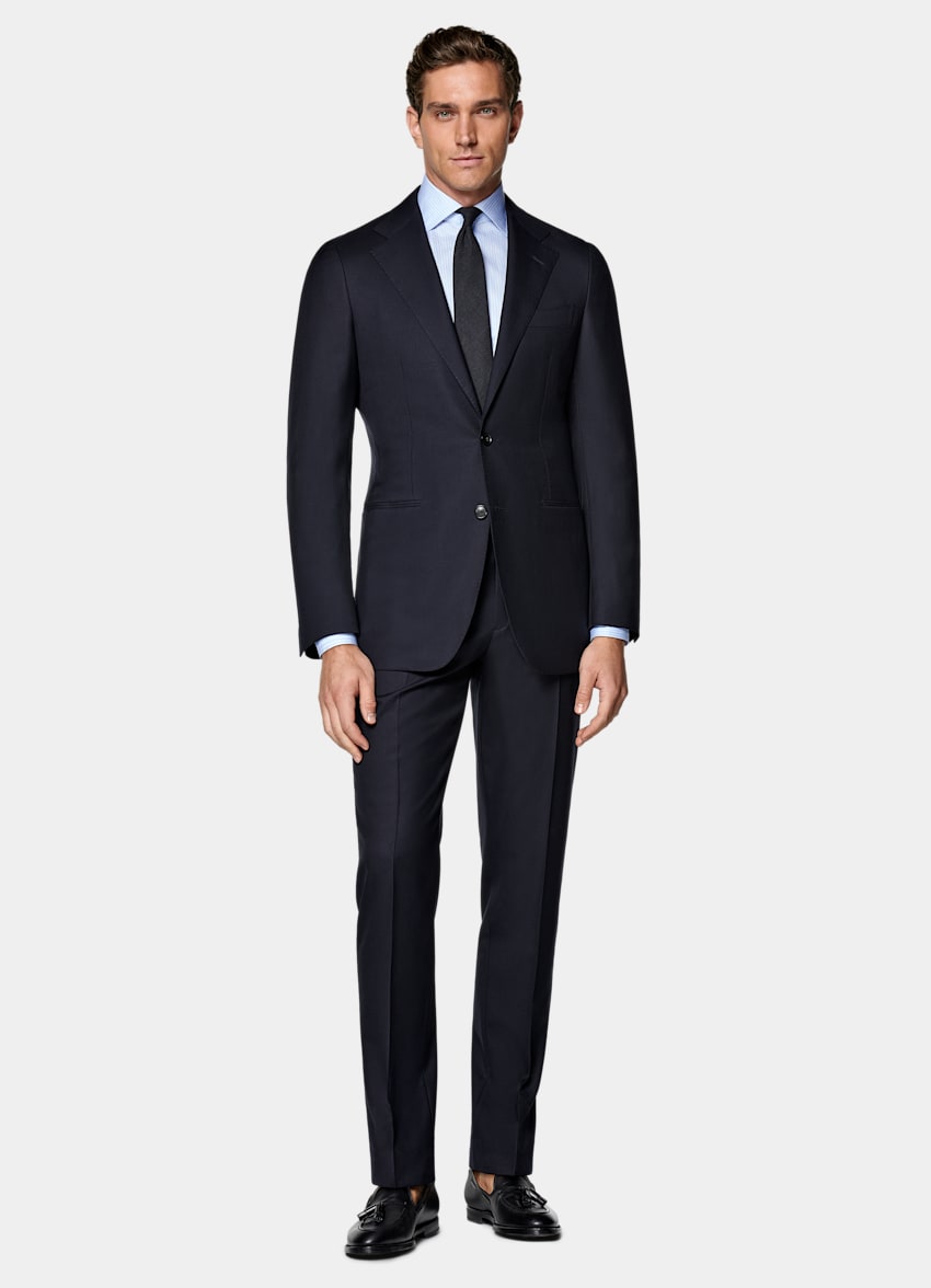 Navy Tailored Fit Havana Suit