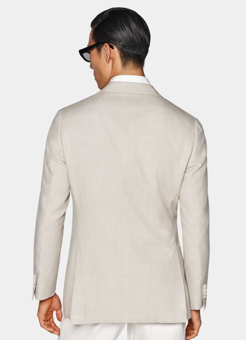 Light Taupe Tailored Fit Havana Blazer