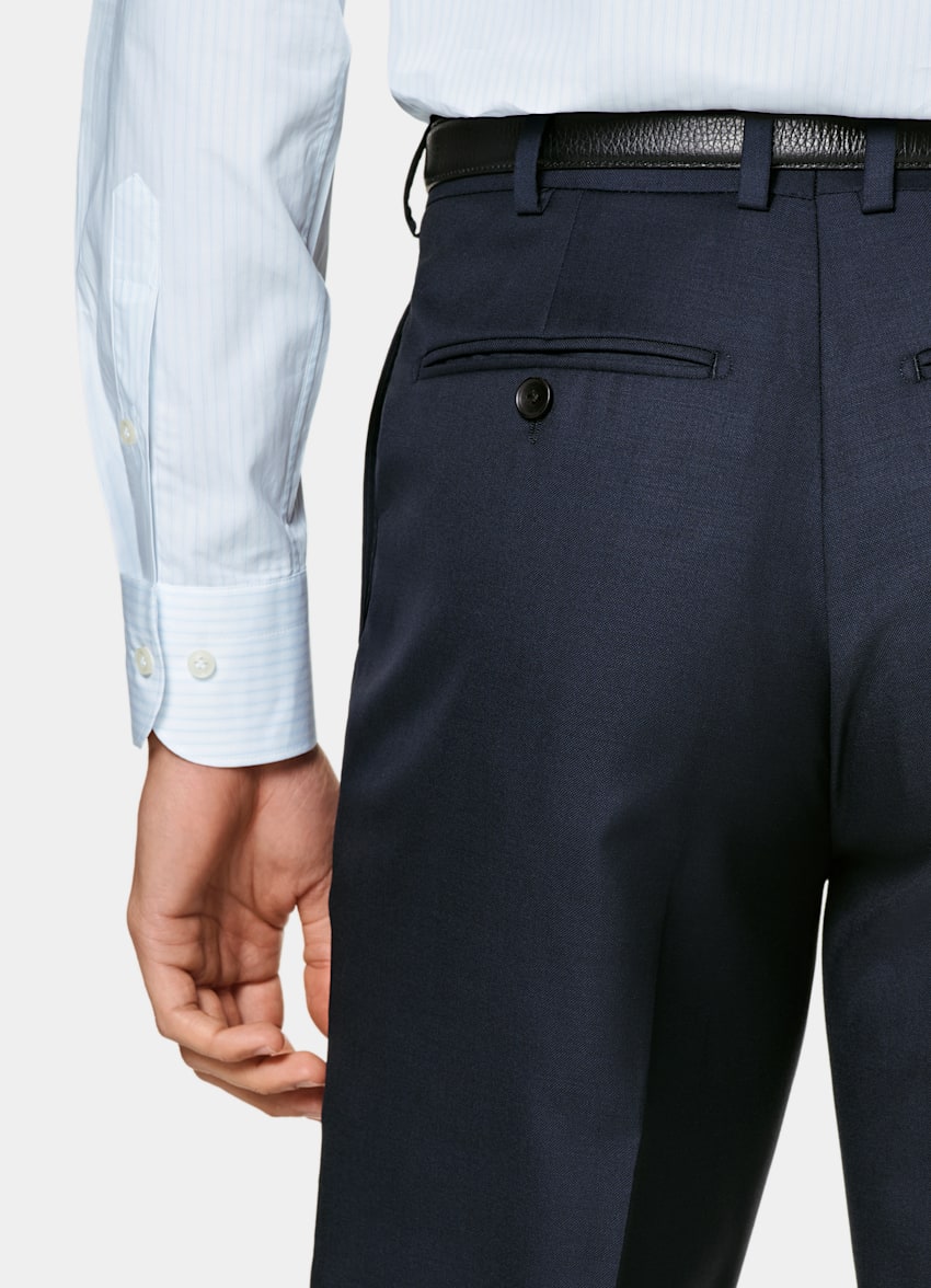 Navy Tailored Fit Lazio Suit