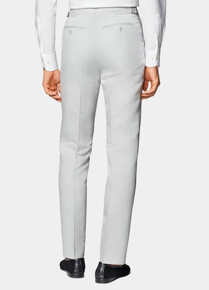 Light Grey Three-Piece Tailored Fit Havana Suit