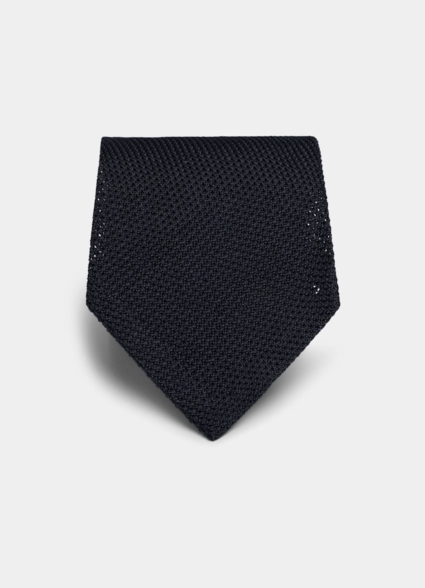 Navy Grenadine Tie