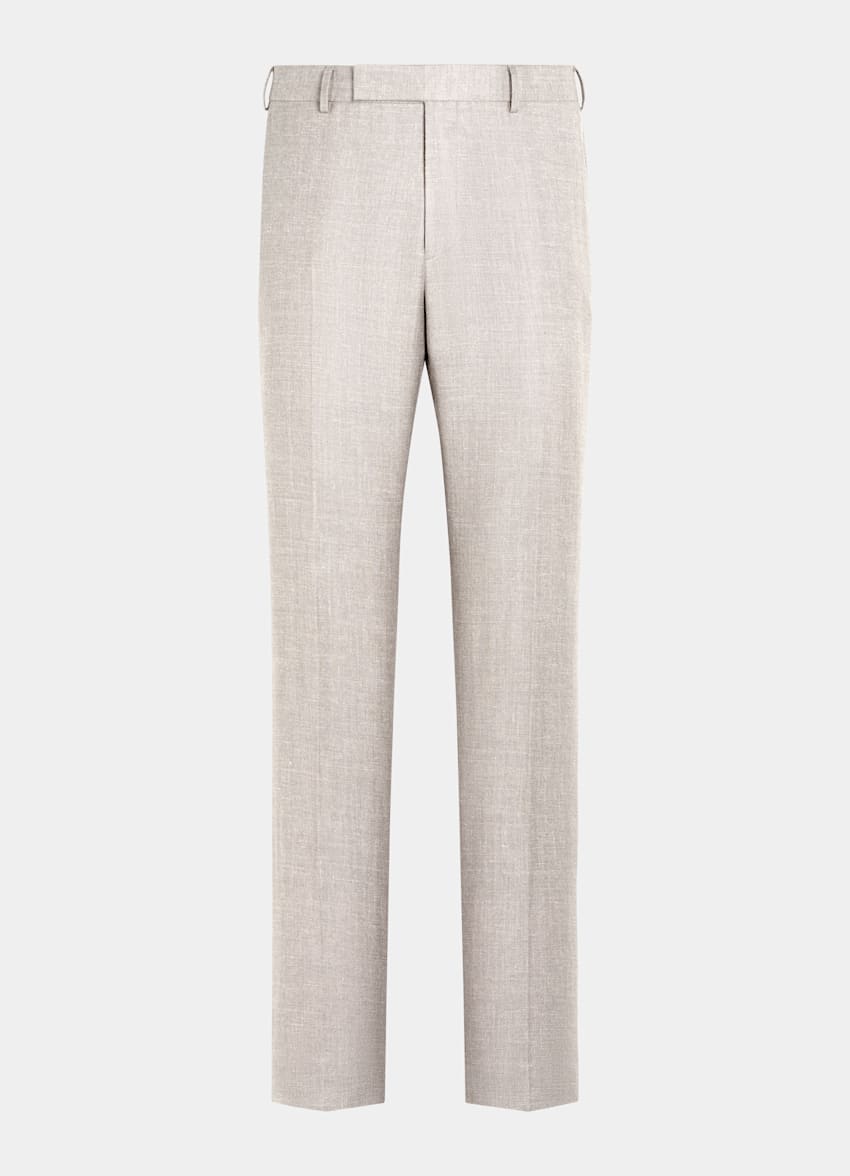 Light Taupe Tailored Fit Havana Suit