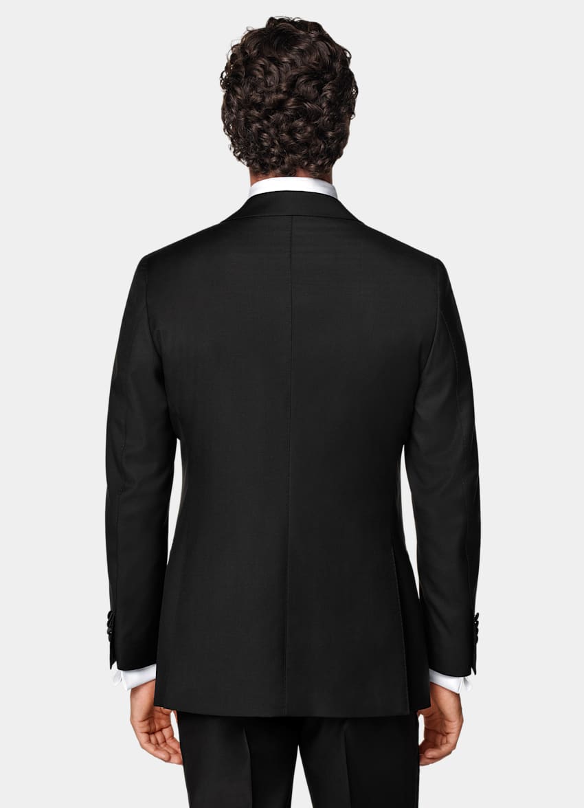 Black Three-Piece Tailored Fit Havana Tuxedo