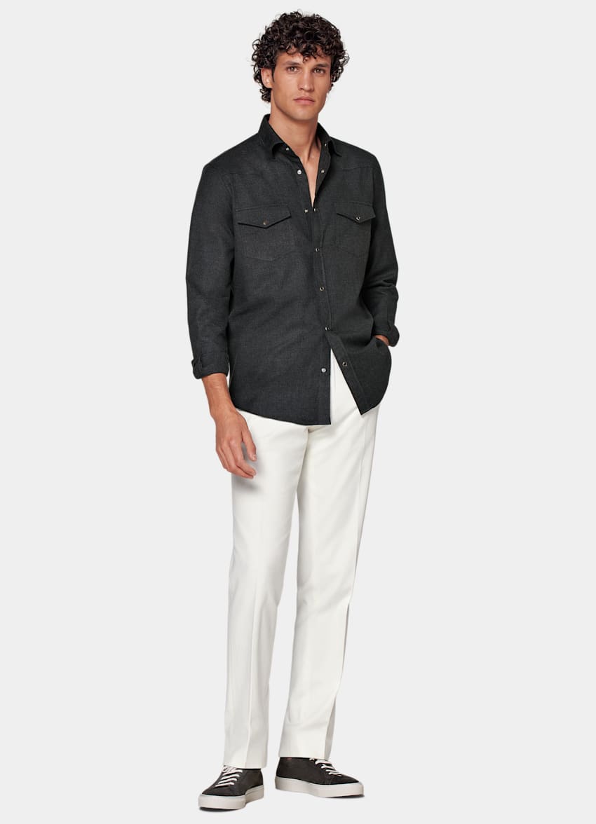 Dark Grey Western Shirt