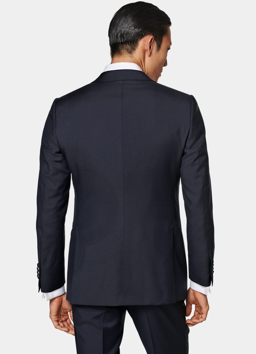 Navy Three-Piece Tailored Fit Lazio Tuxedo