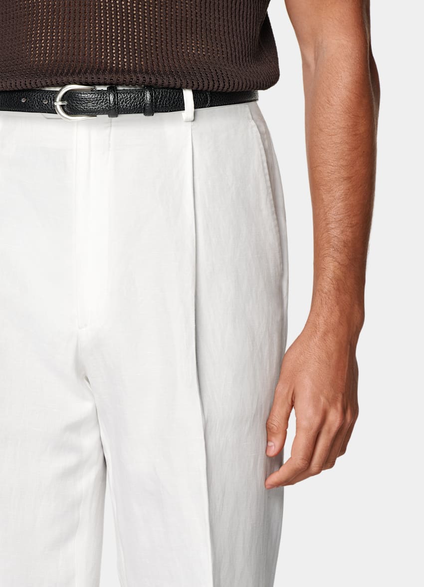 Off-White Wide Leg Straight Pants