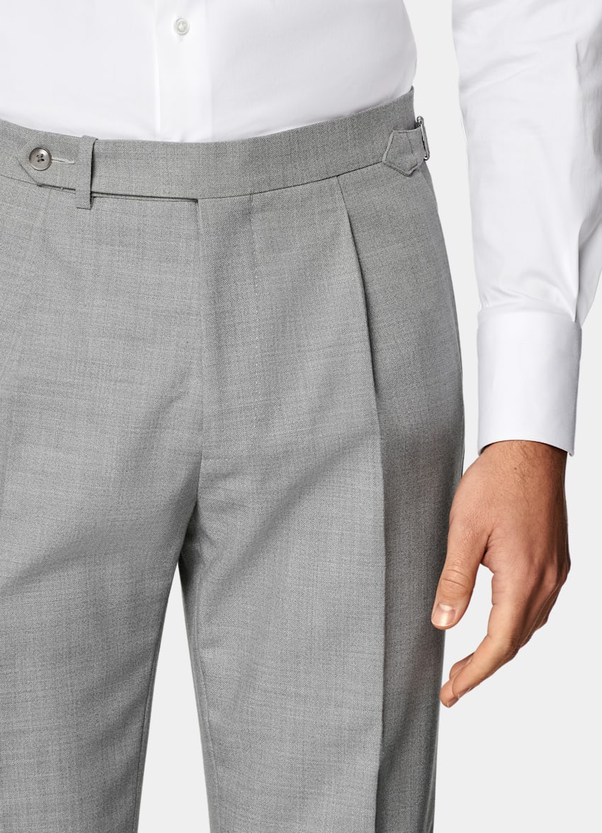 Light Grey Tailored Fit Havana Suit