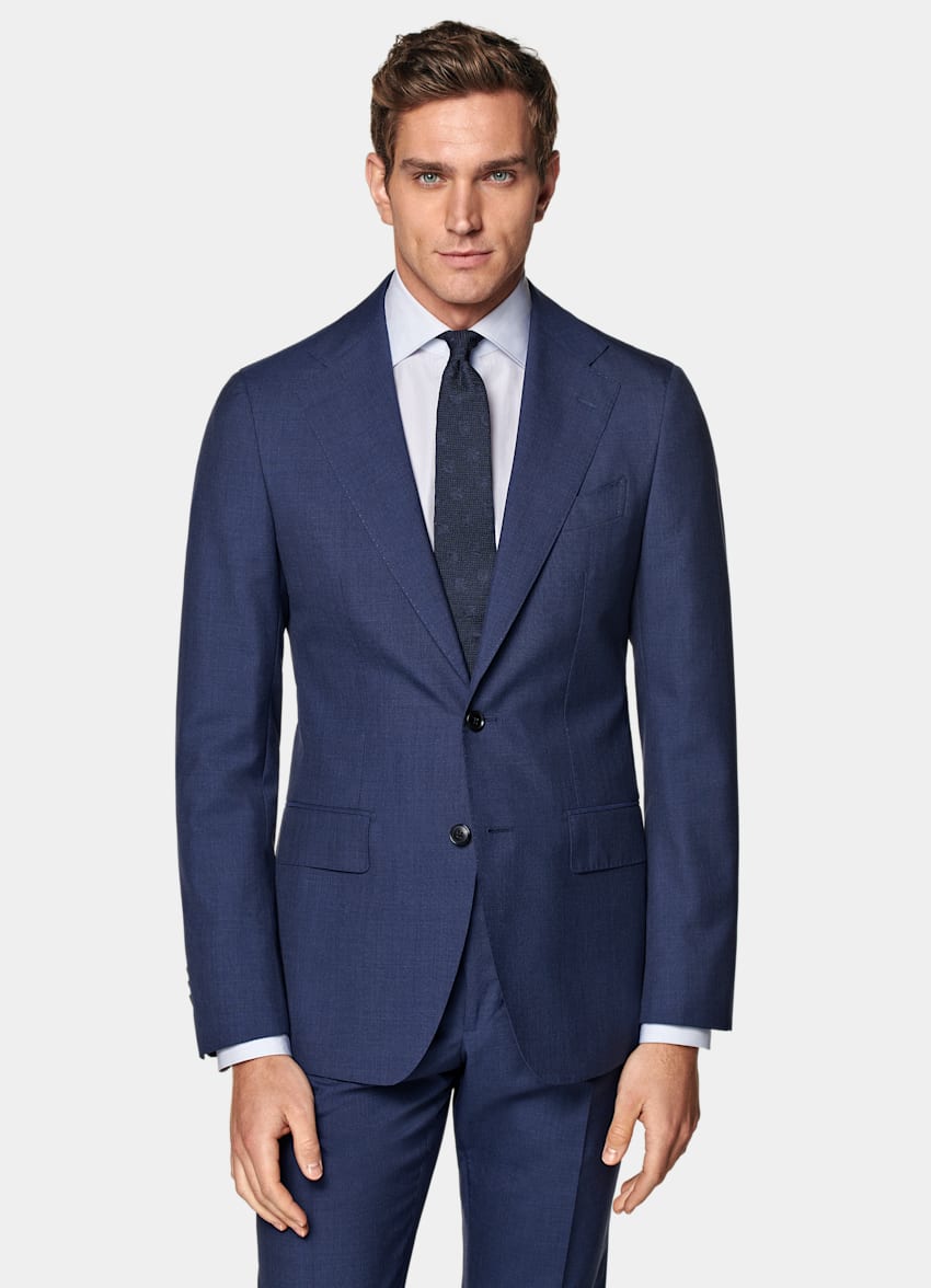 Mid Blue Custom Made Suit