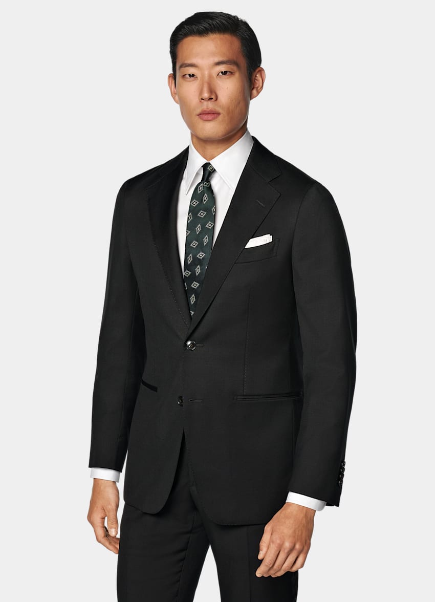 Black Perennial Tailored Fit Havana Suit