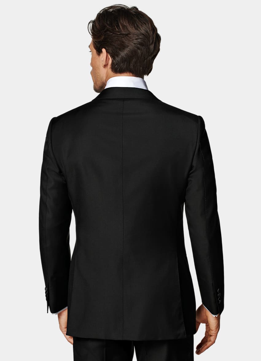 Black Tailored Fit Lazio Tuxedo