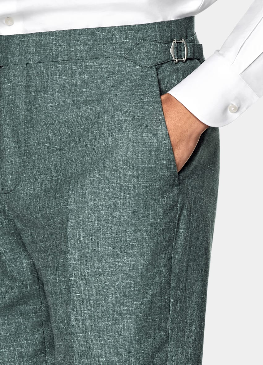 Green Tailored Fit Havana Suit