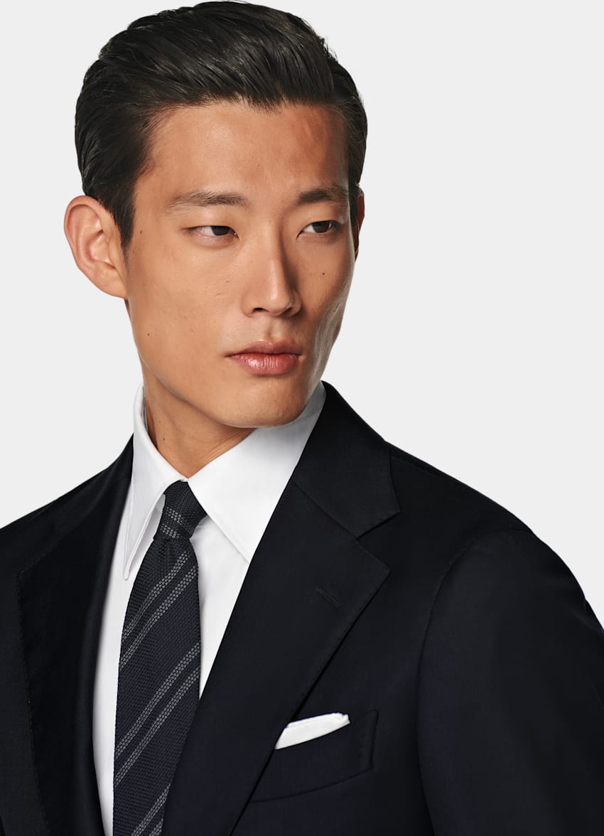 Navy Tailored Fit Havana Suit