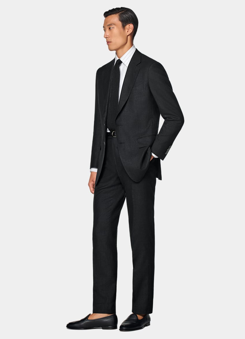 Black Tailored Fit Milano Suit
