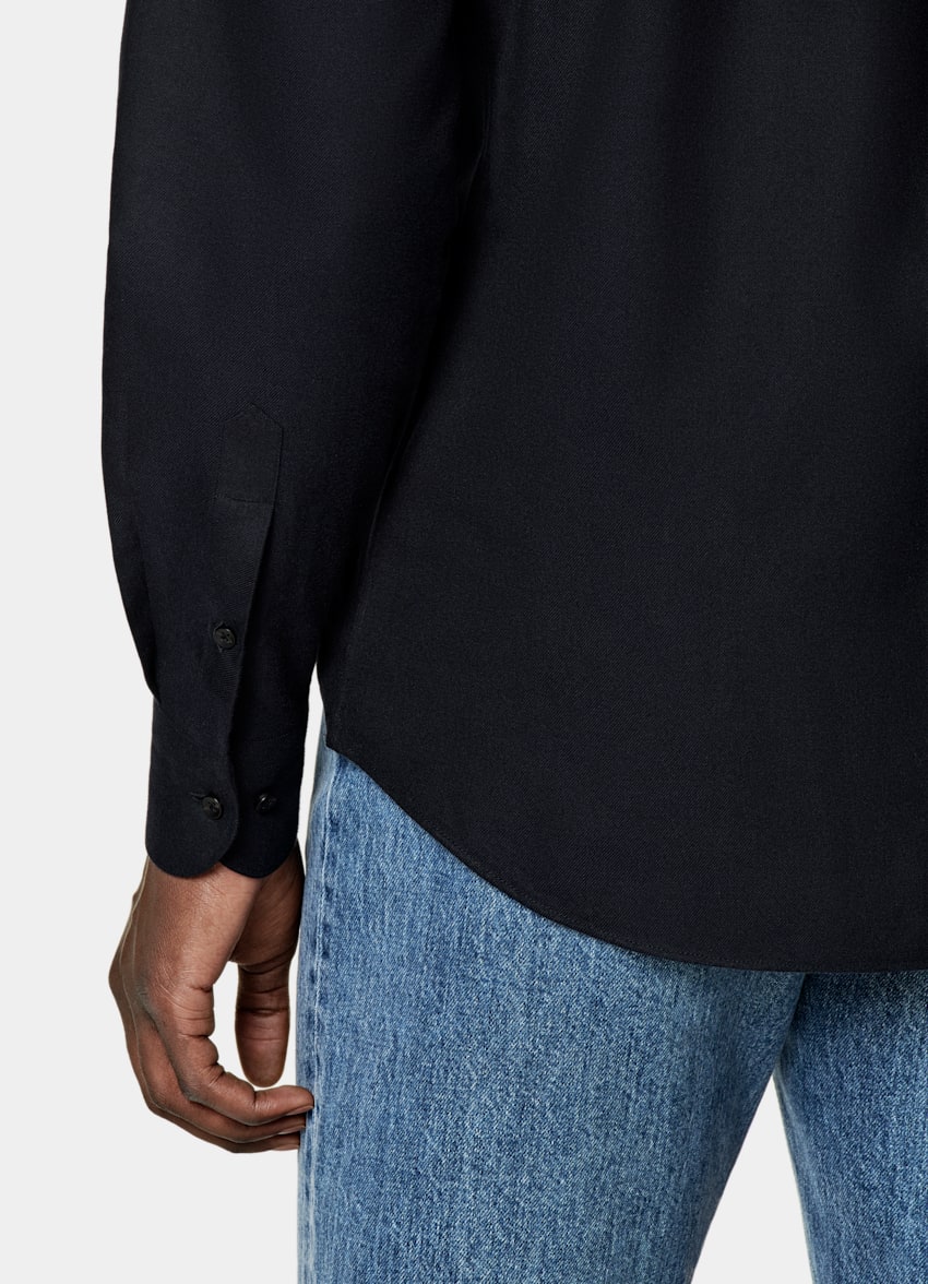 Navy Tailored Fit Shirt