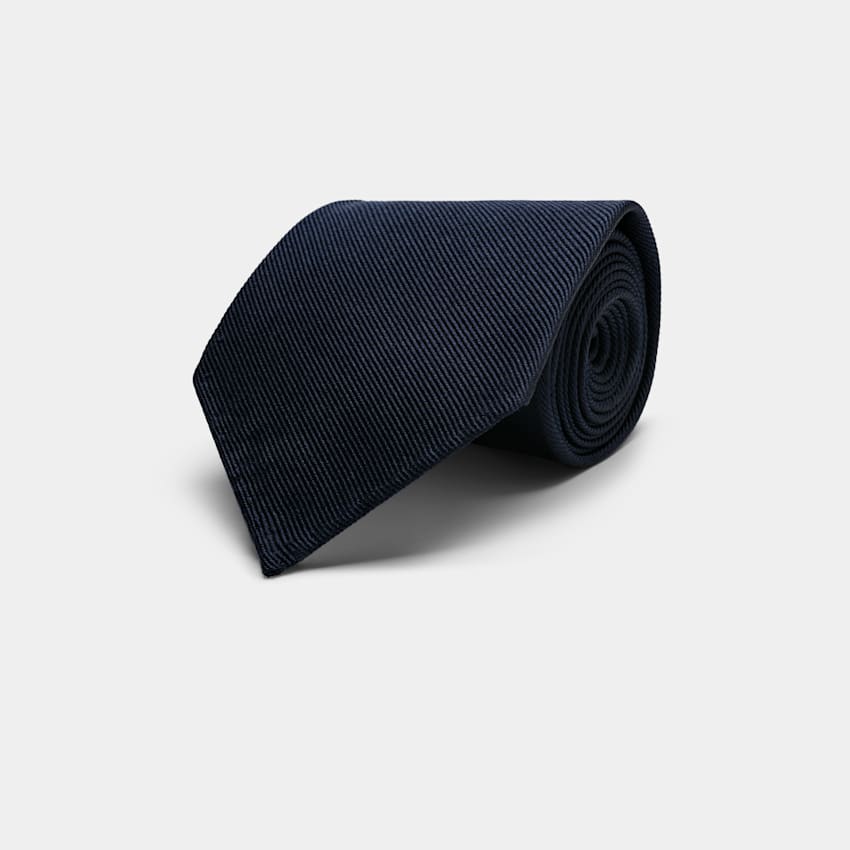 Navy 7 Fold Tie