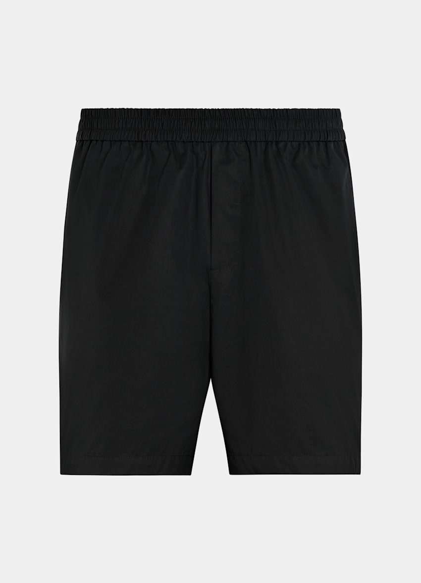 Black Straight Leg Shorts
