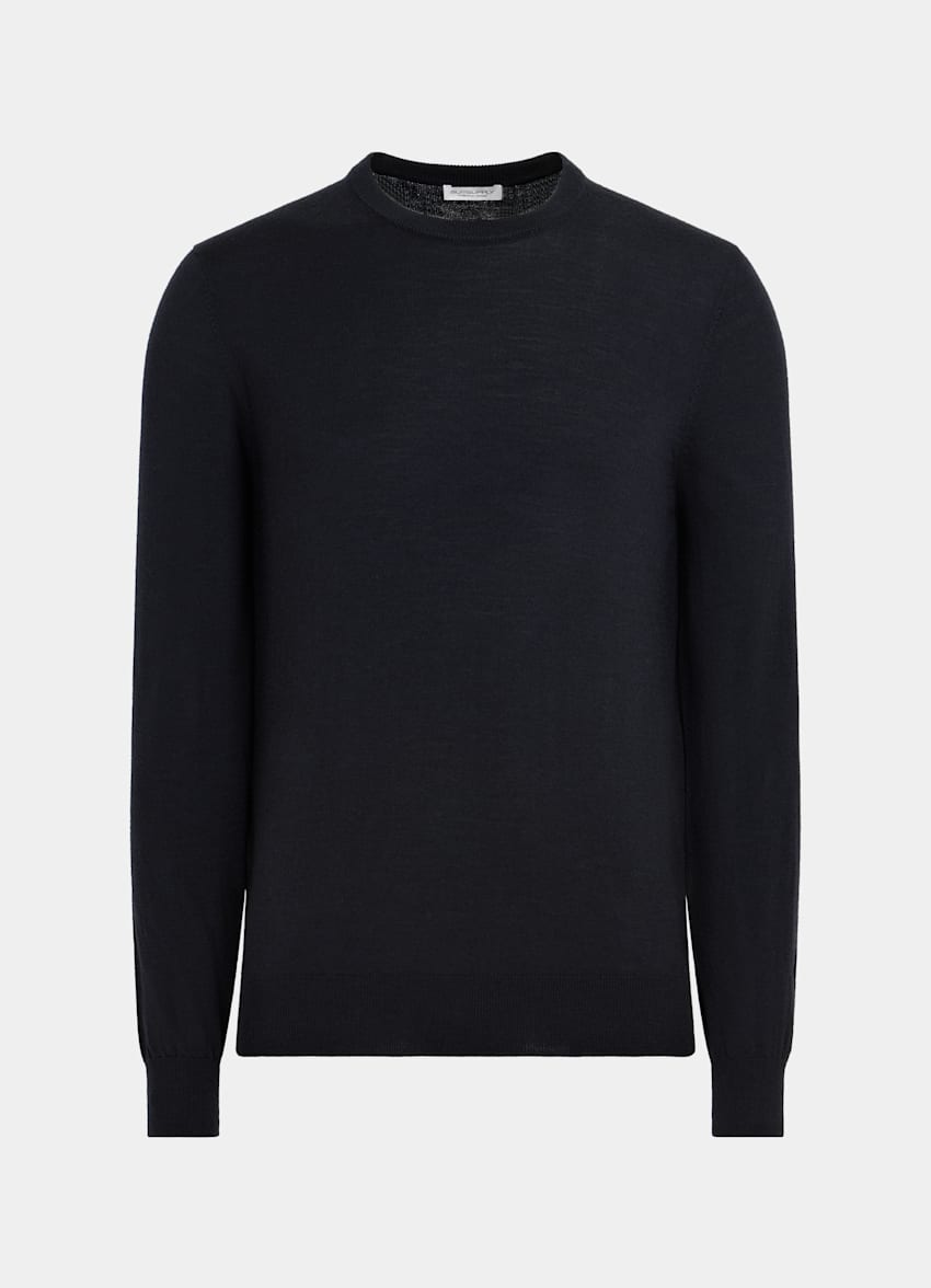 Navy Merino Crewneck