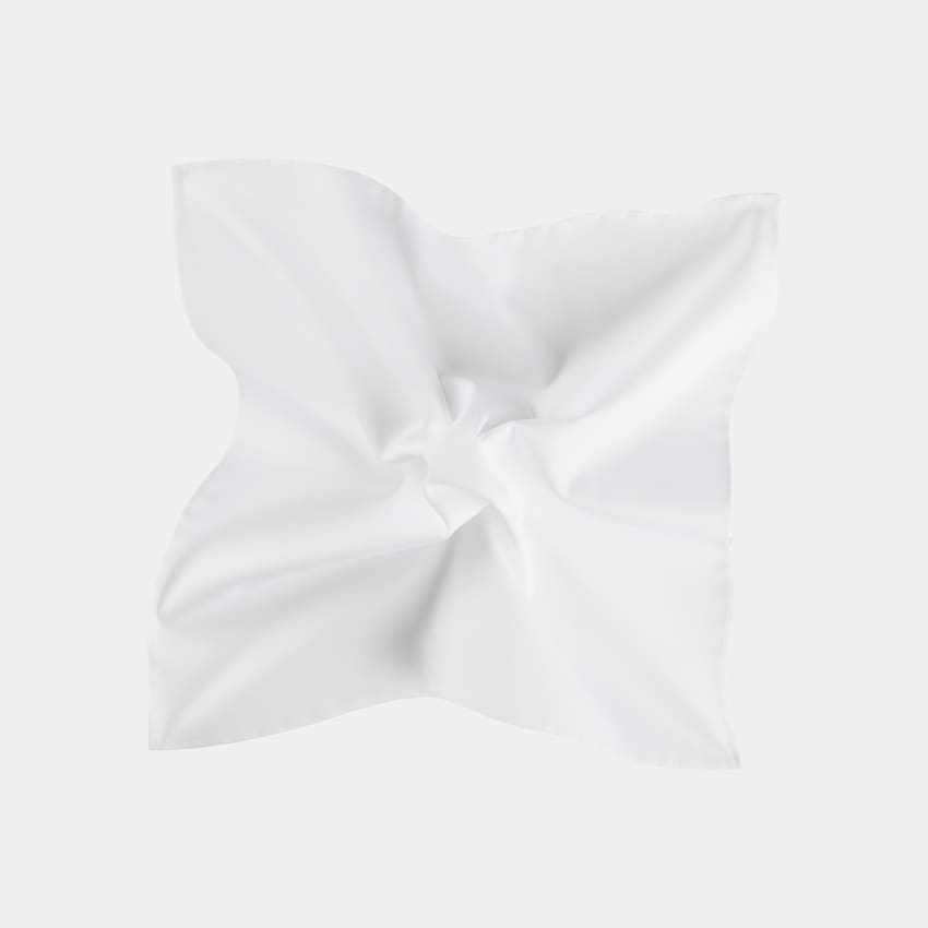 White Pocket Square