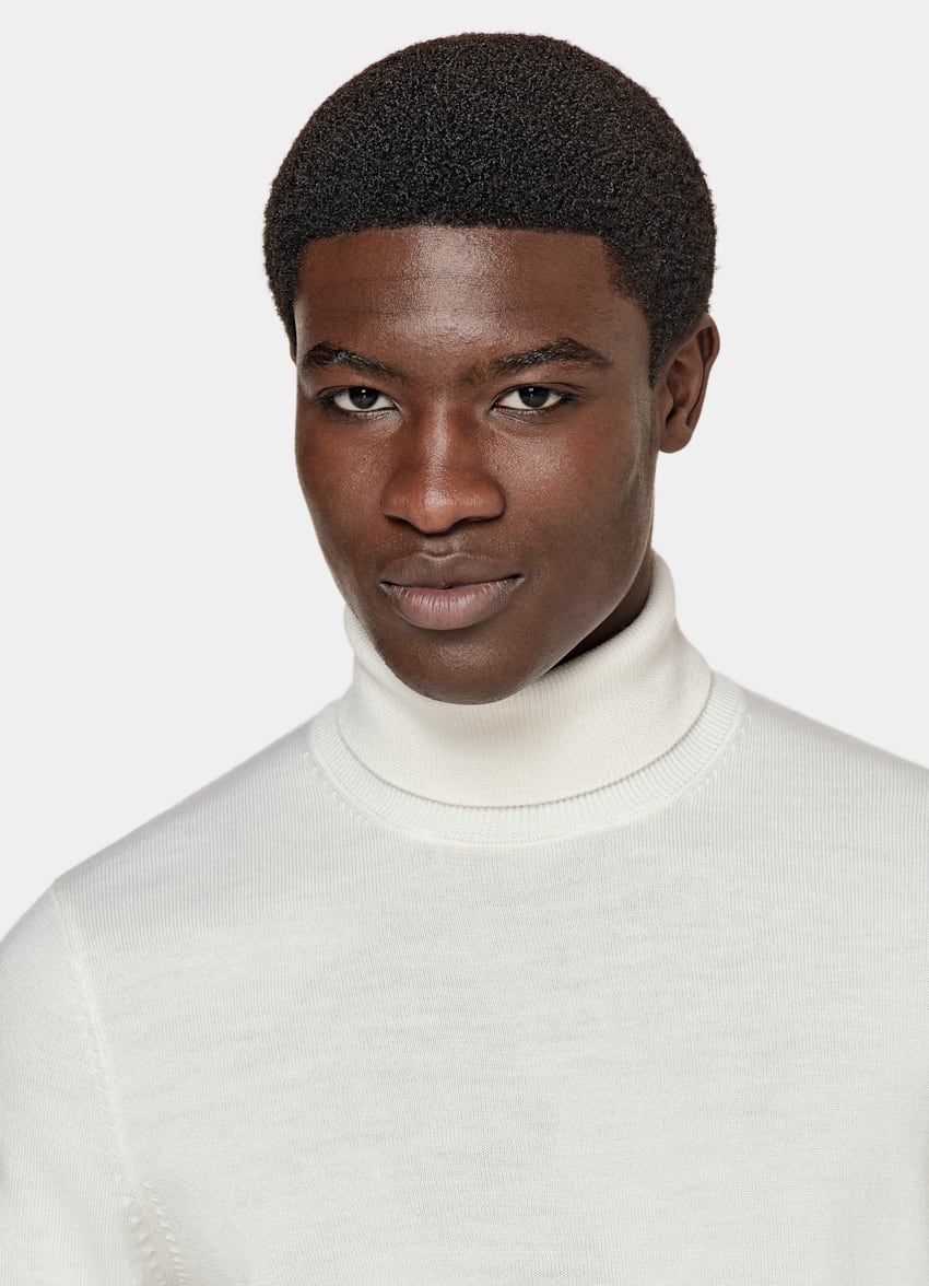 Off-White Merino Turtleneck