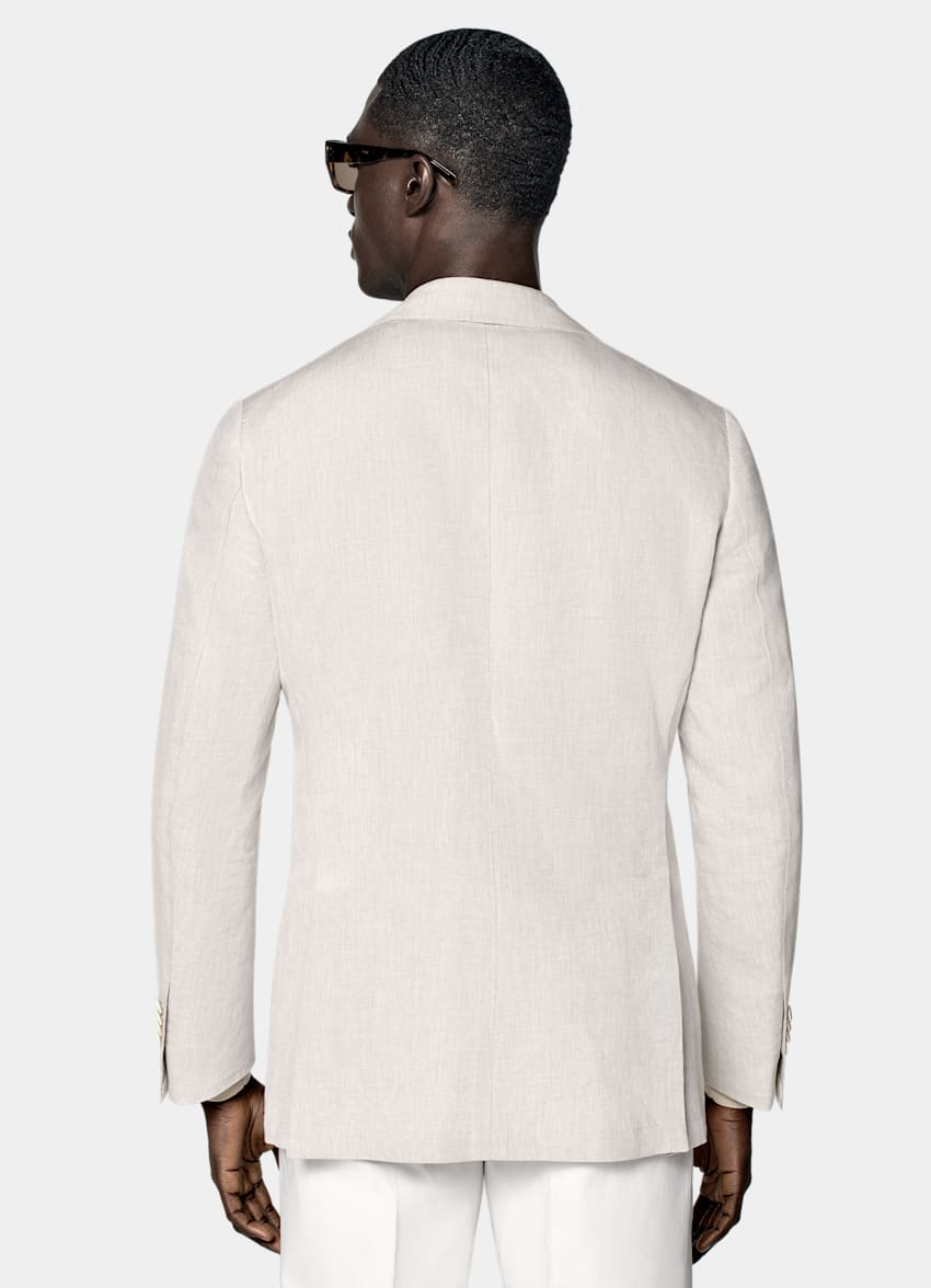 Light Taupe Tailored Fit Havana Suit Jacket