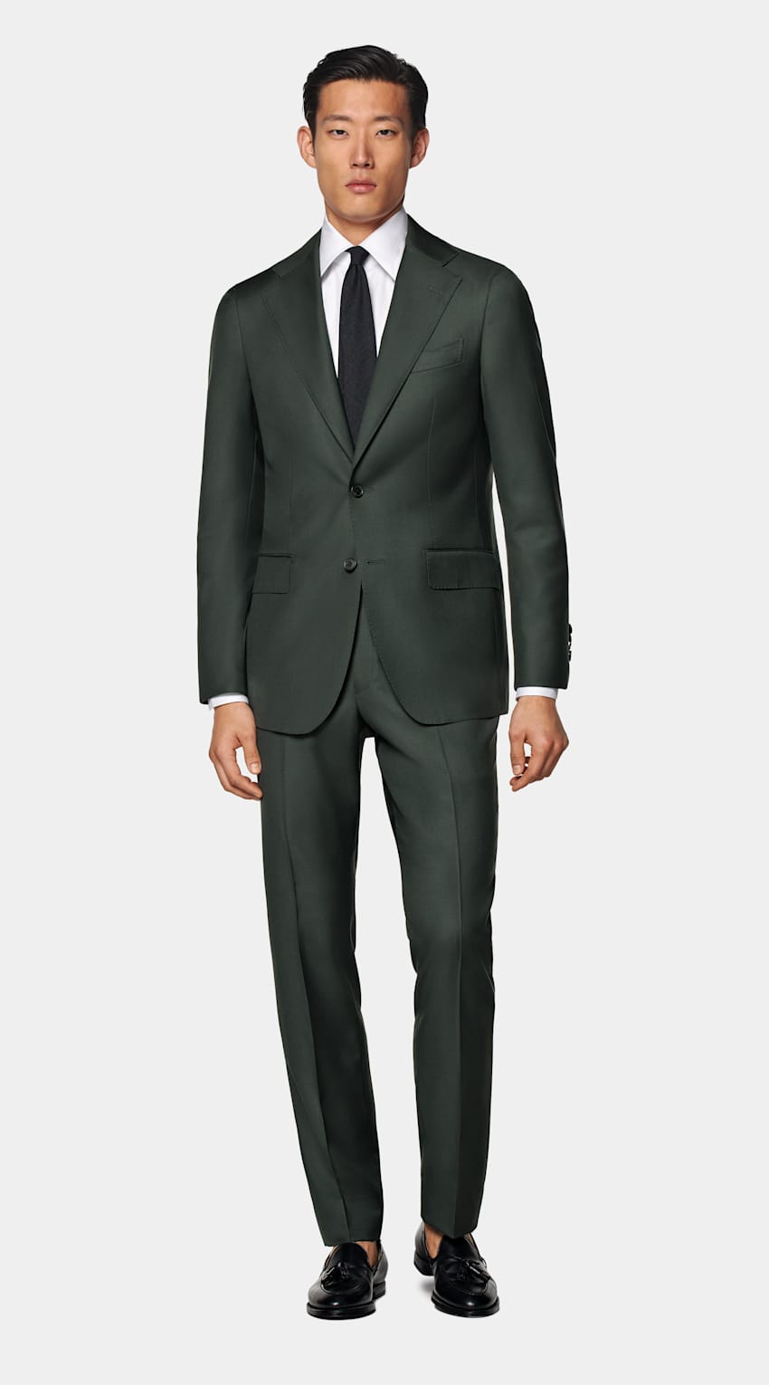 Dark Green Custom Made Suit