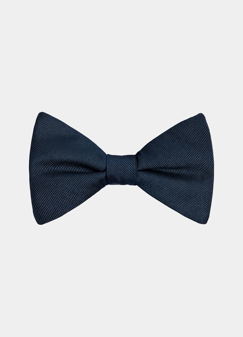 Black Pre-tied Gros Grain Bow Tie