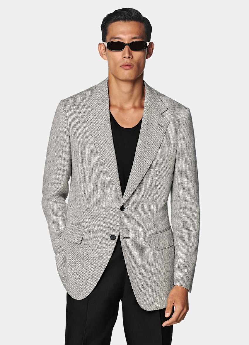 Black Tailored Fit Milano Blazer