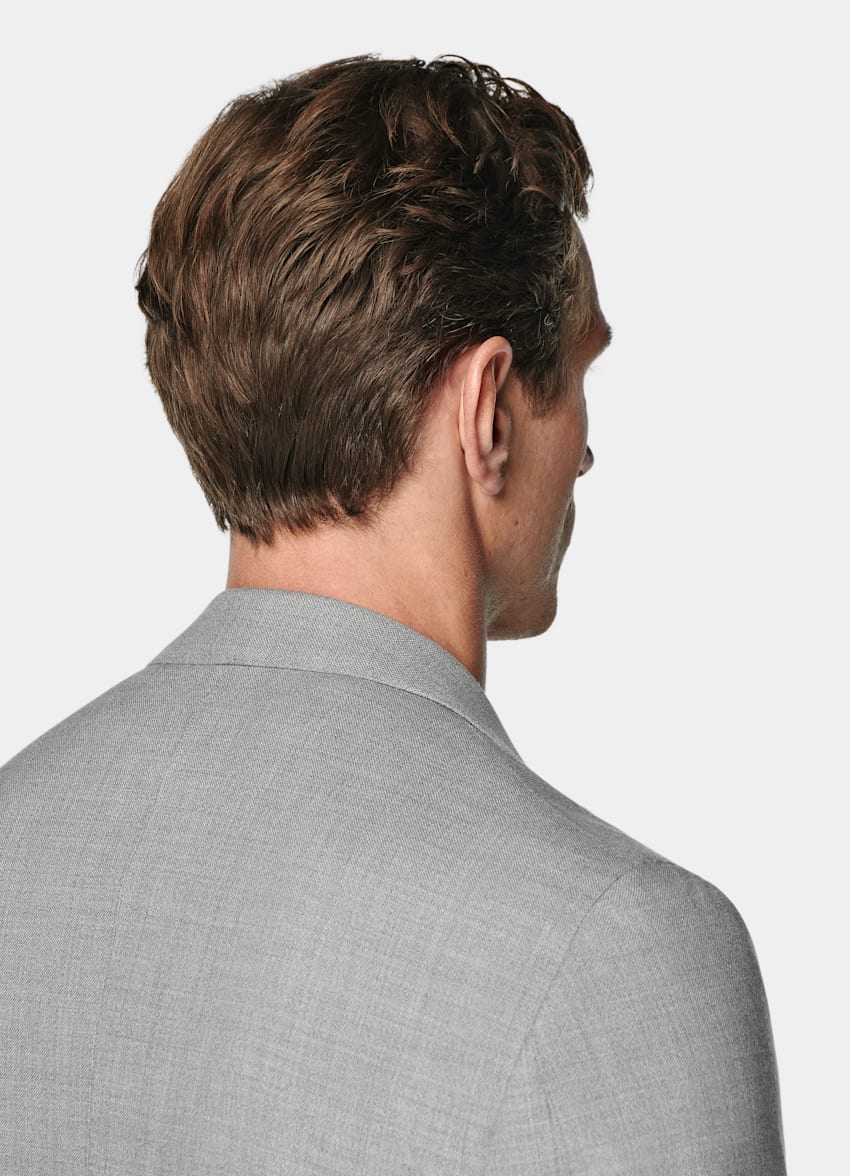 Light Grey Tailored Fit Havana Suit Jacket
