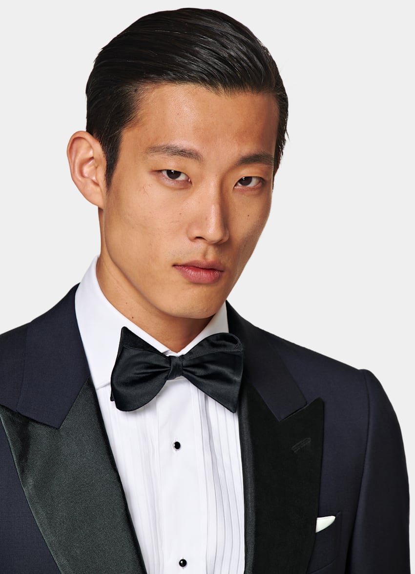 Navy Tailored Fit Lazio Dinner Jacket
