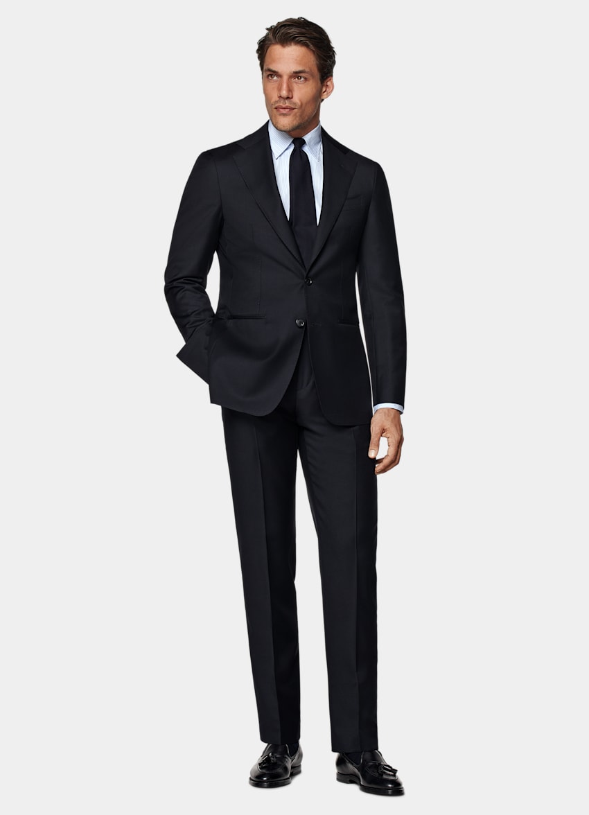 Navy Custom Made Suit