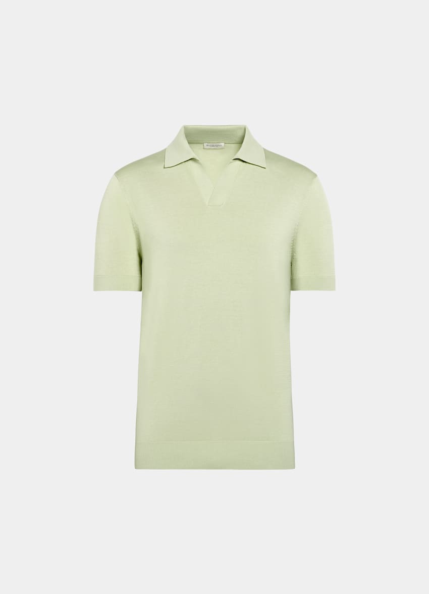 Navy Buttonless Polo