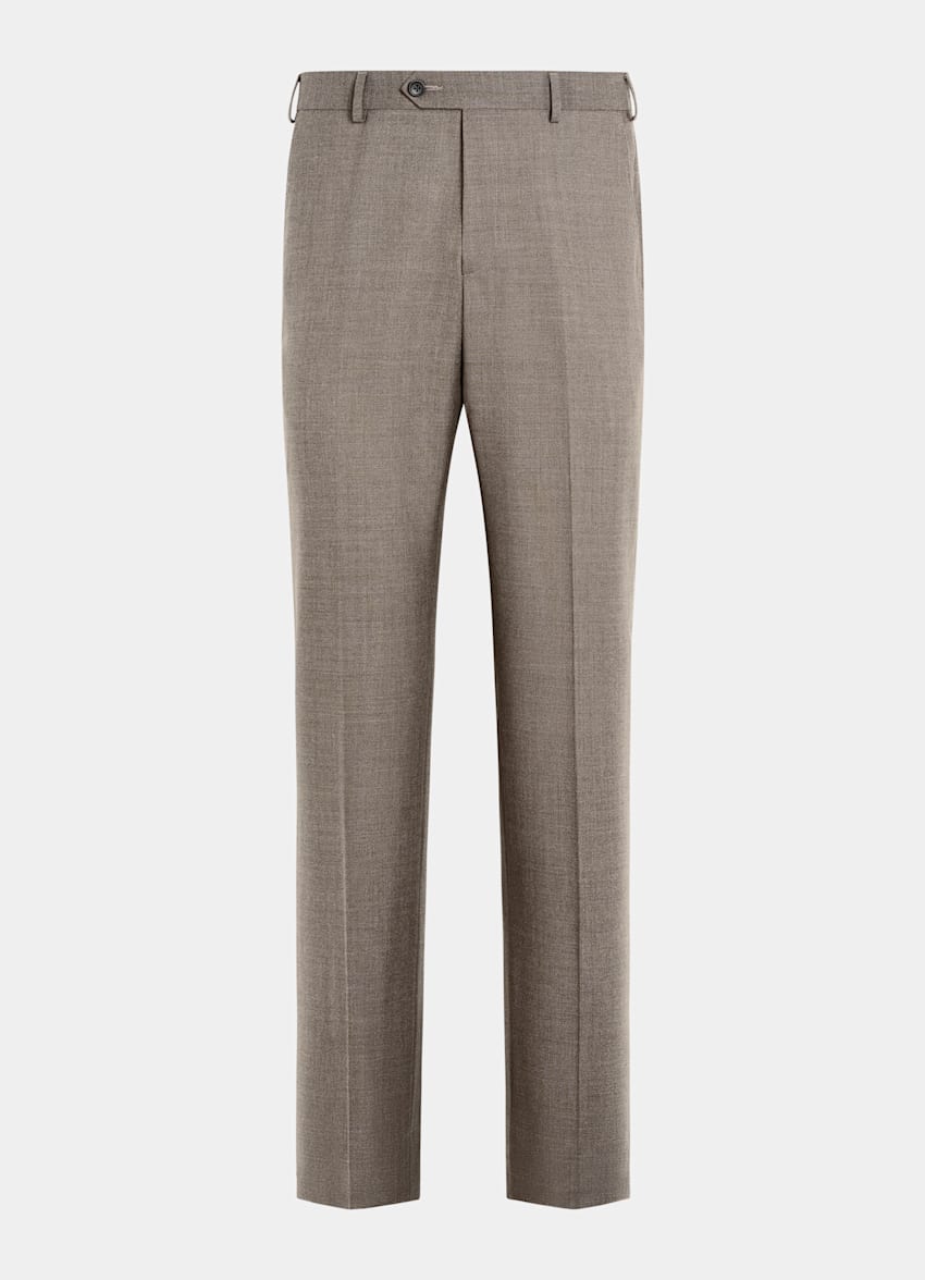 Taupe Straight Leg Pants