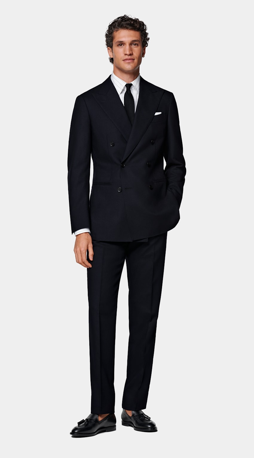 Navy Tailored Fit Havana Suit