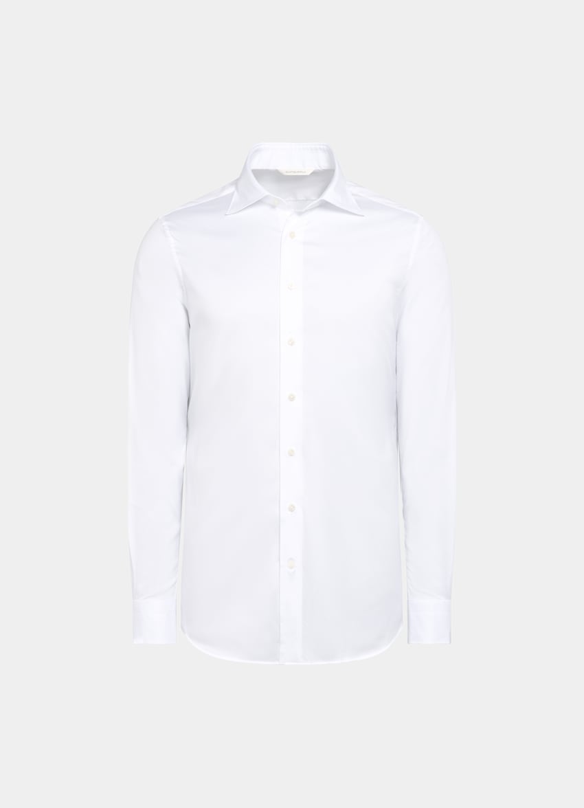 Light Blue Twill Tailored Fit Shirt