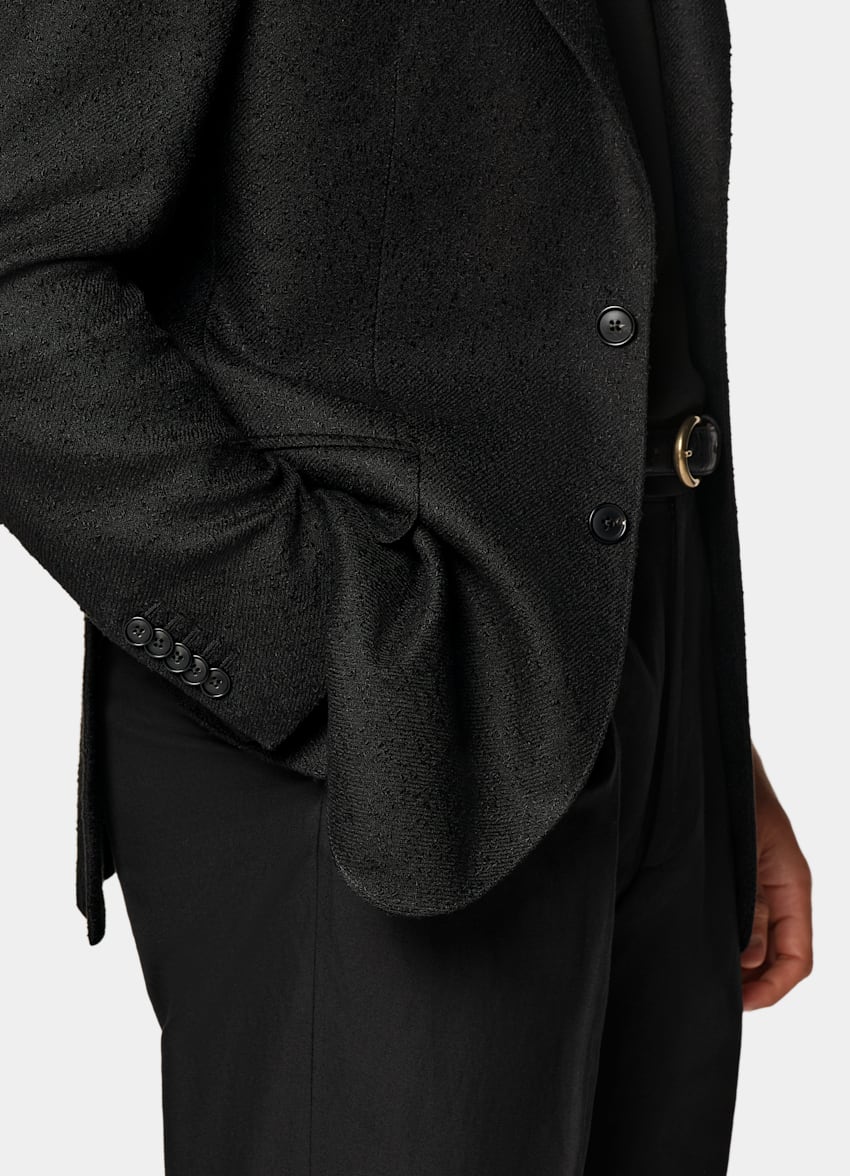 Black Tailored Fit Milano Blazer