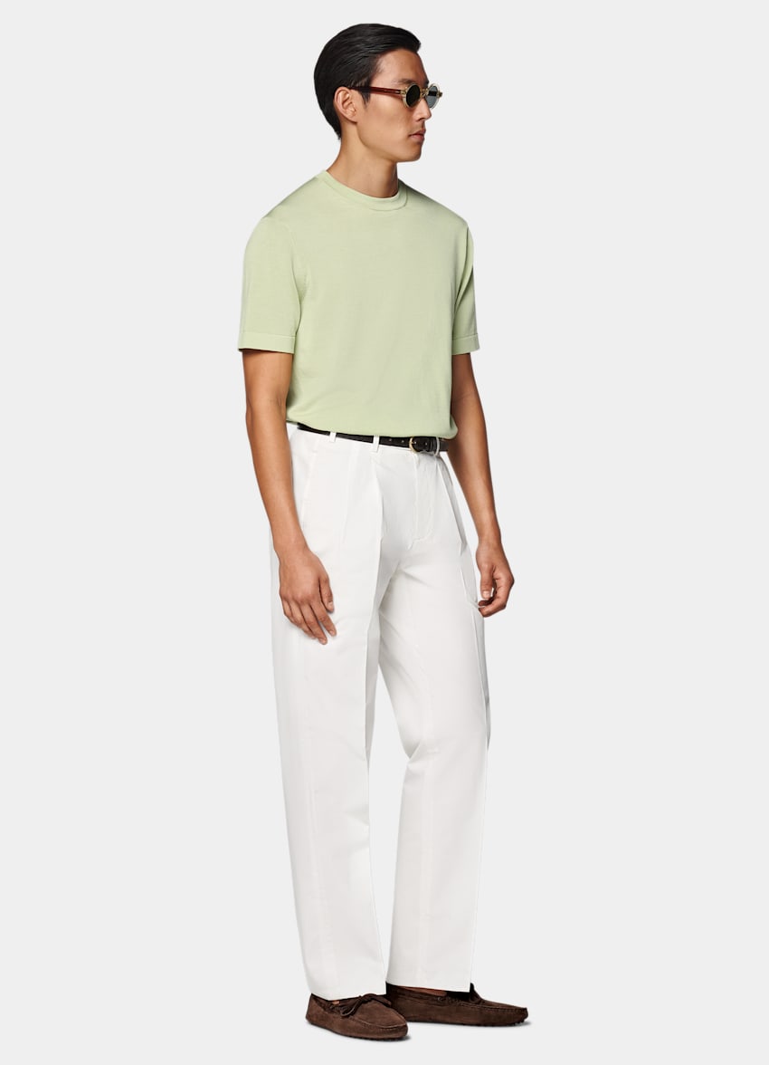 Light Green Short Sleeve Crewneck