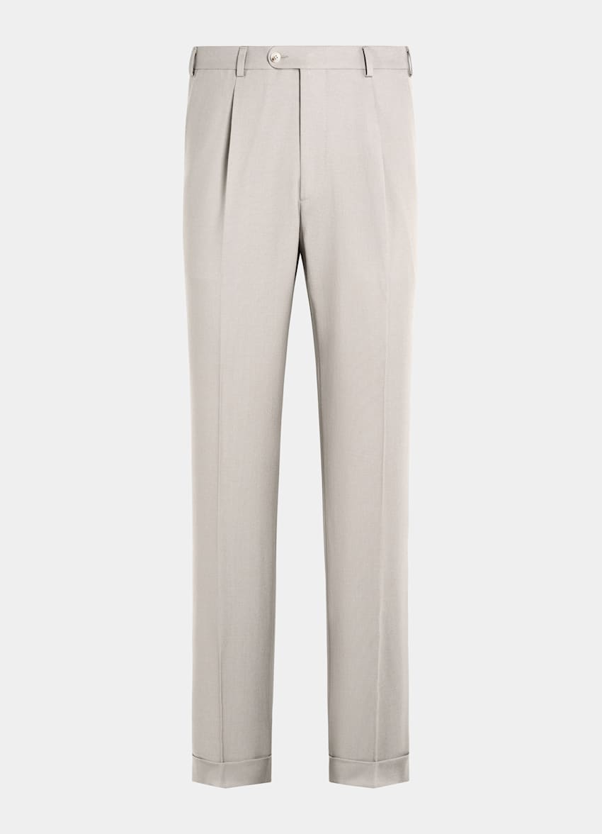 Light Taupe Relaxed Fit Roma Suit