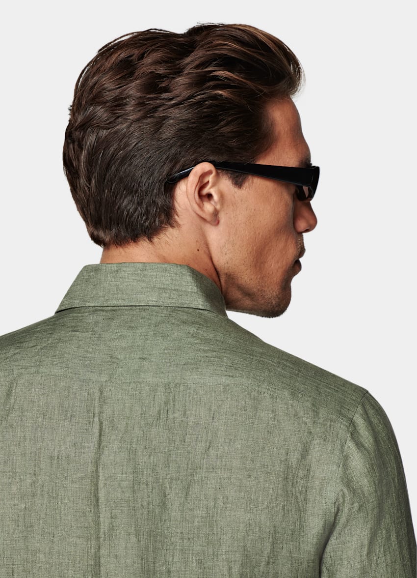 Green Tailored Fit Shirt