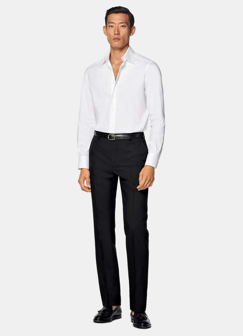 White Point Collar Tailored Fit Shirt