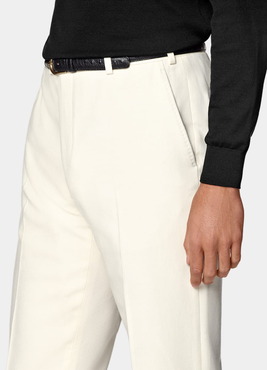 Off-White Straight Leg Pants