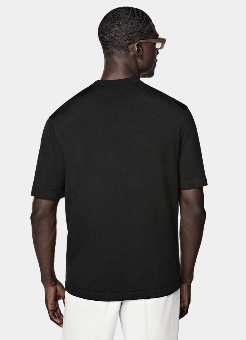 Black Short Sleeve Crewneck