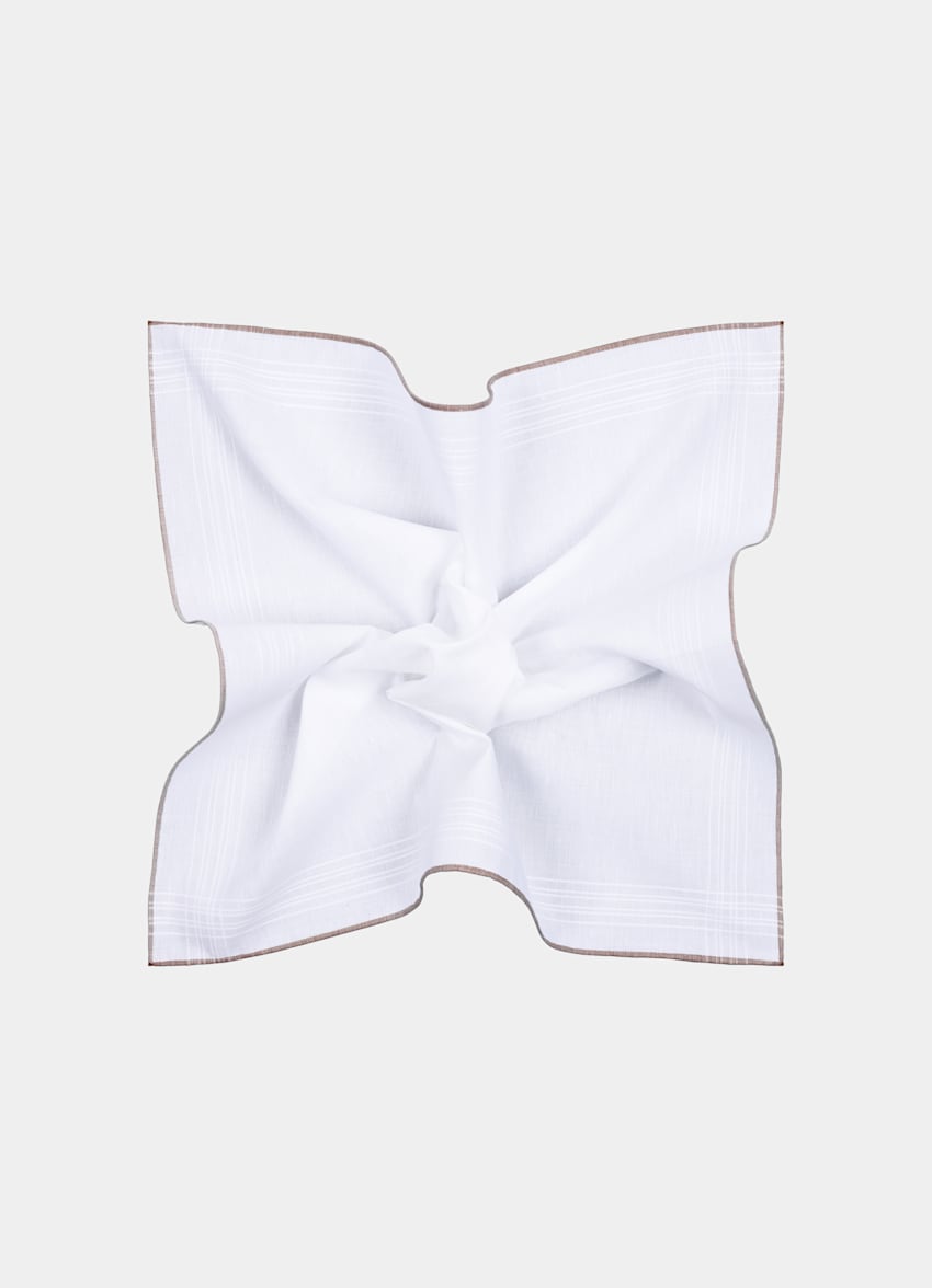 White Pocket Square