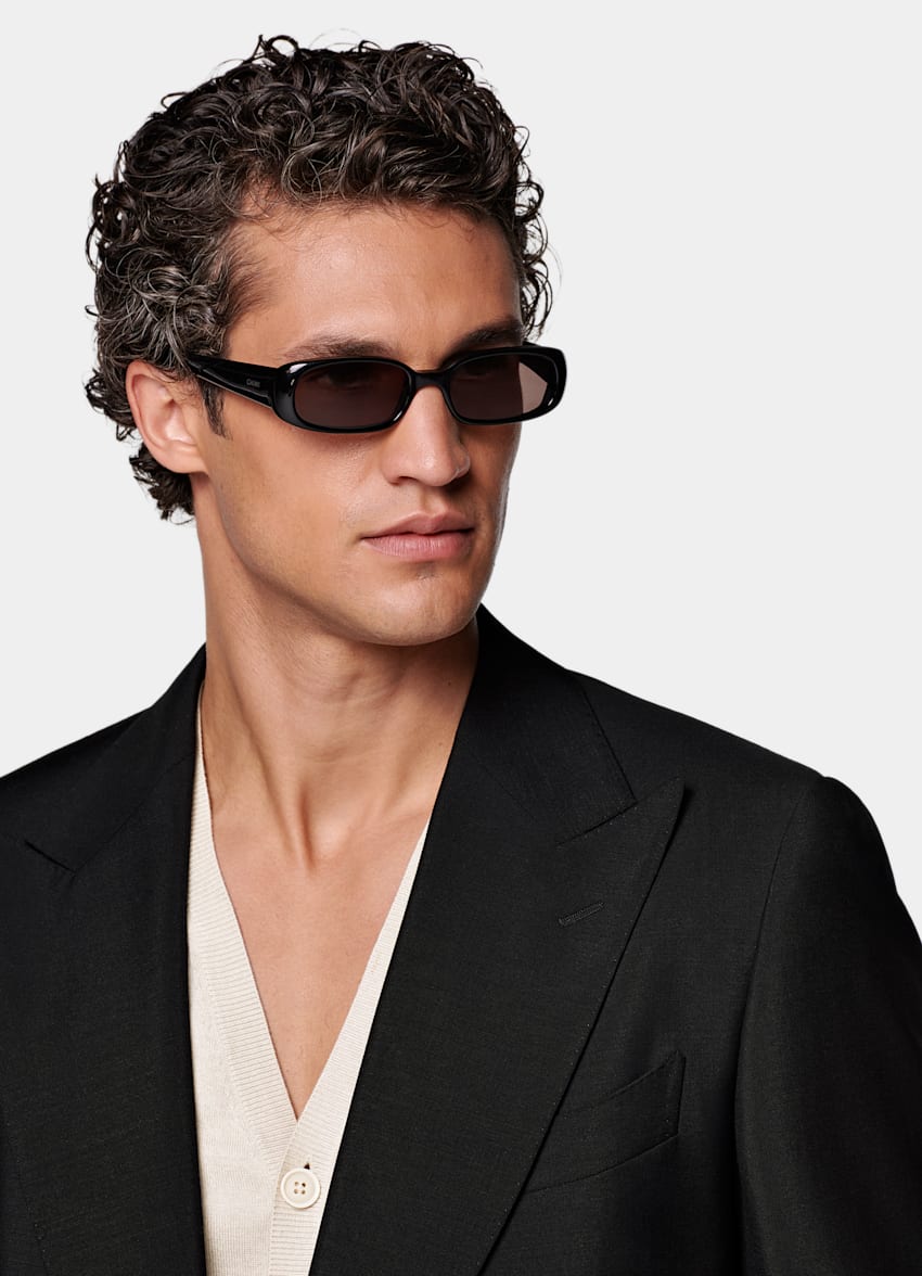 Black Tailored Fit Milano Suit