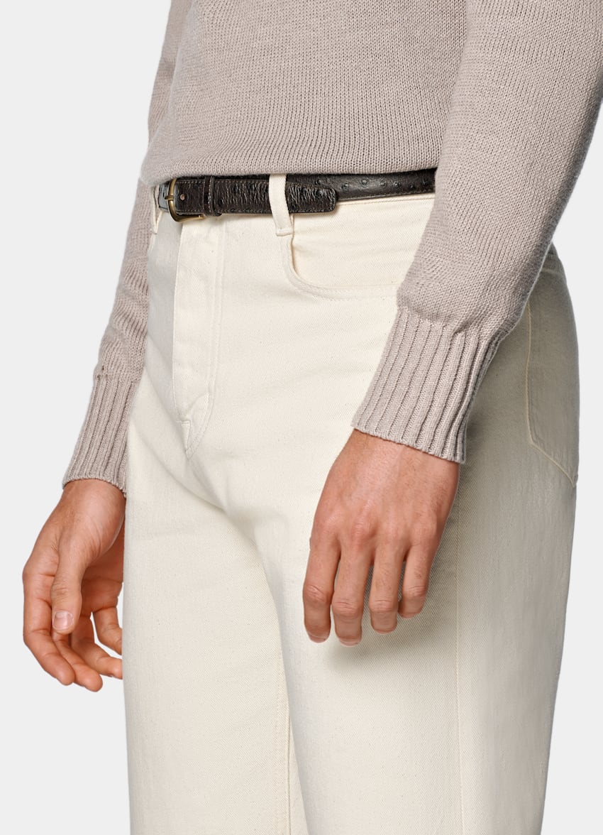 Off-White Straight Leg Jeans