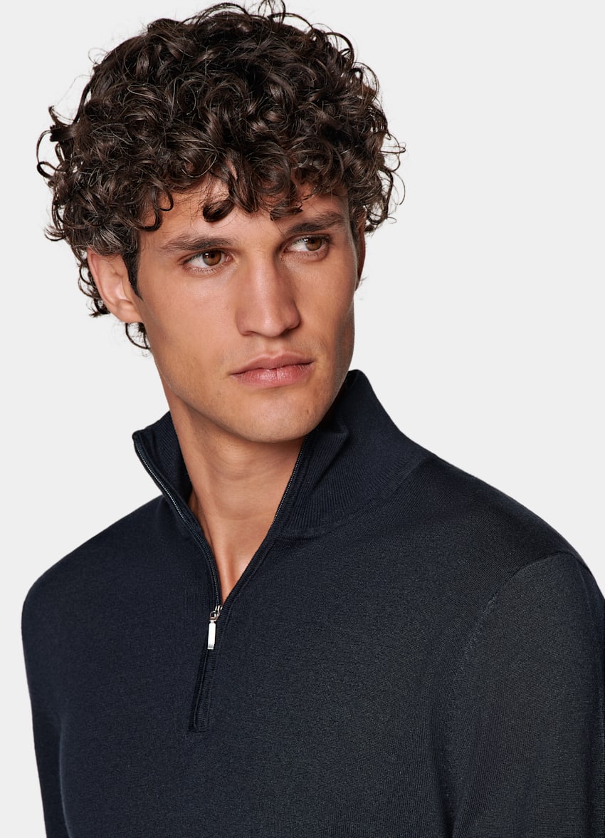Navy Half Zip