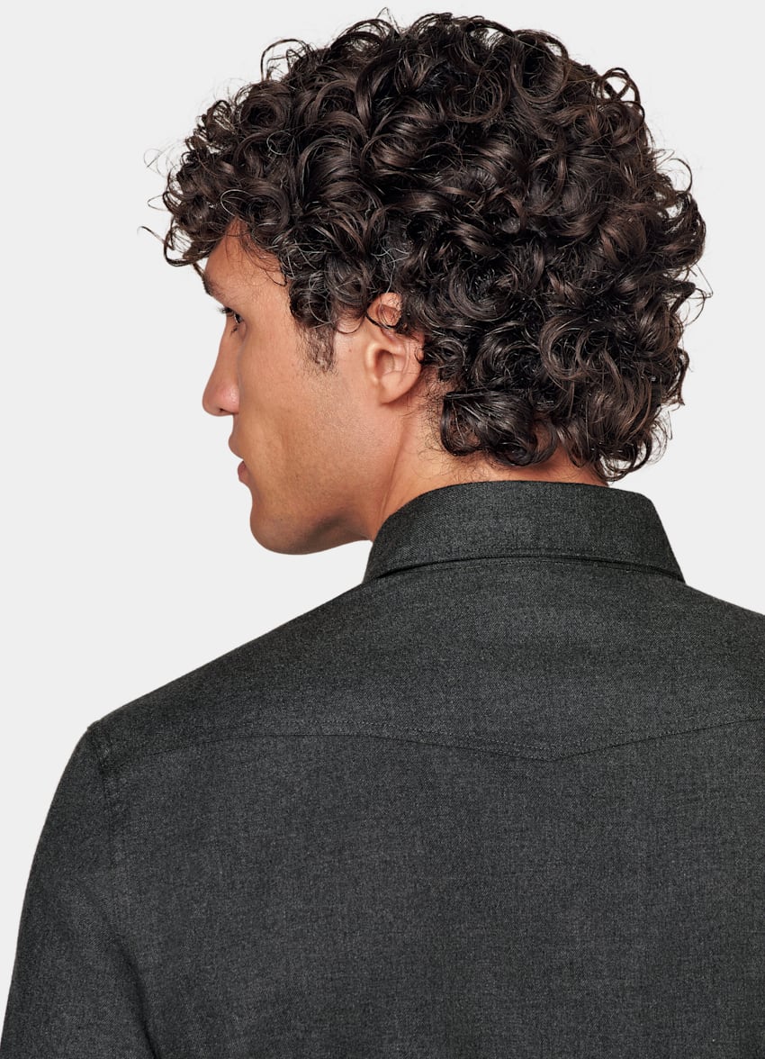 Dark Grey Western Shirt