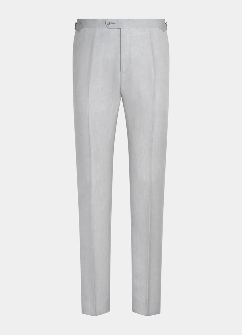 Light Grey Three-Piece Tailored Fit Havana Suit