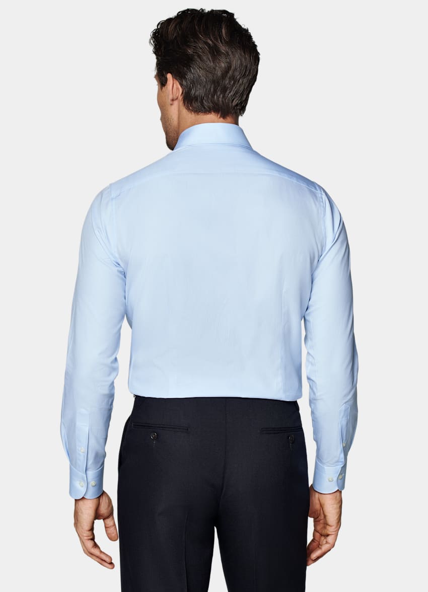 Light Blue Twill Extra Slim Fit Shirt