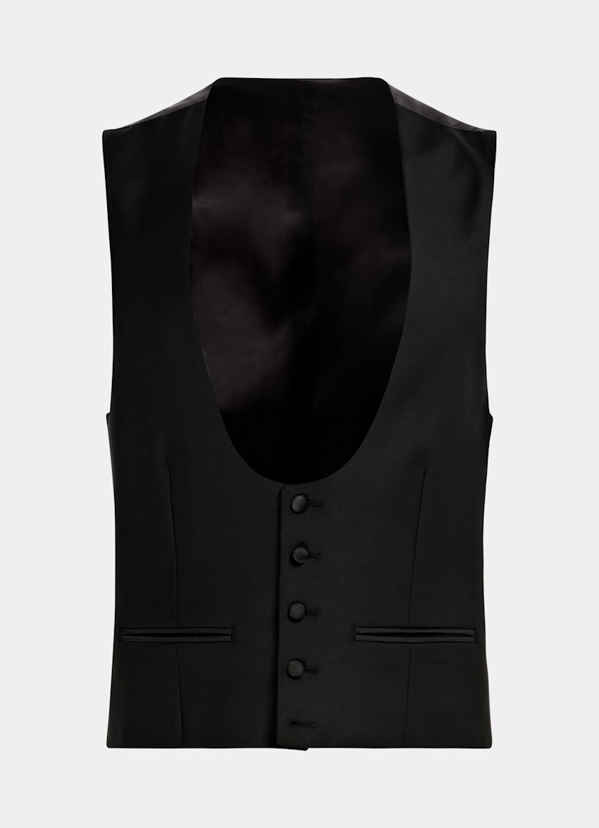 Black Three-Piece Tailored Fit Havana Tuxedo
