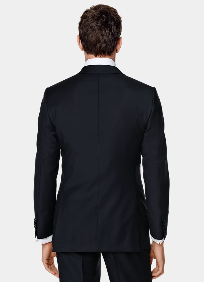 Navy Three-Piece Tailored Fit Lazio Tuxedo